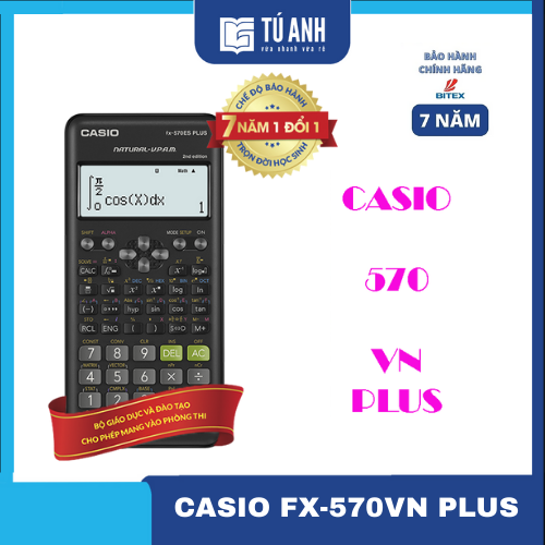 Máy Tính Học Sinh Casio Ver2019 FX-570 VN PLUS