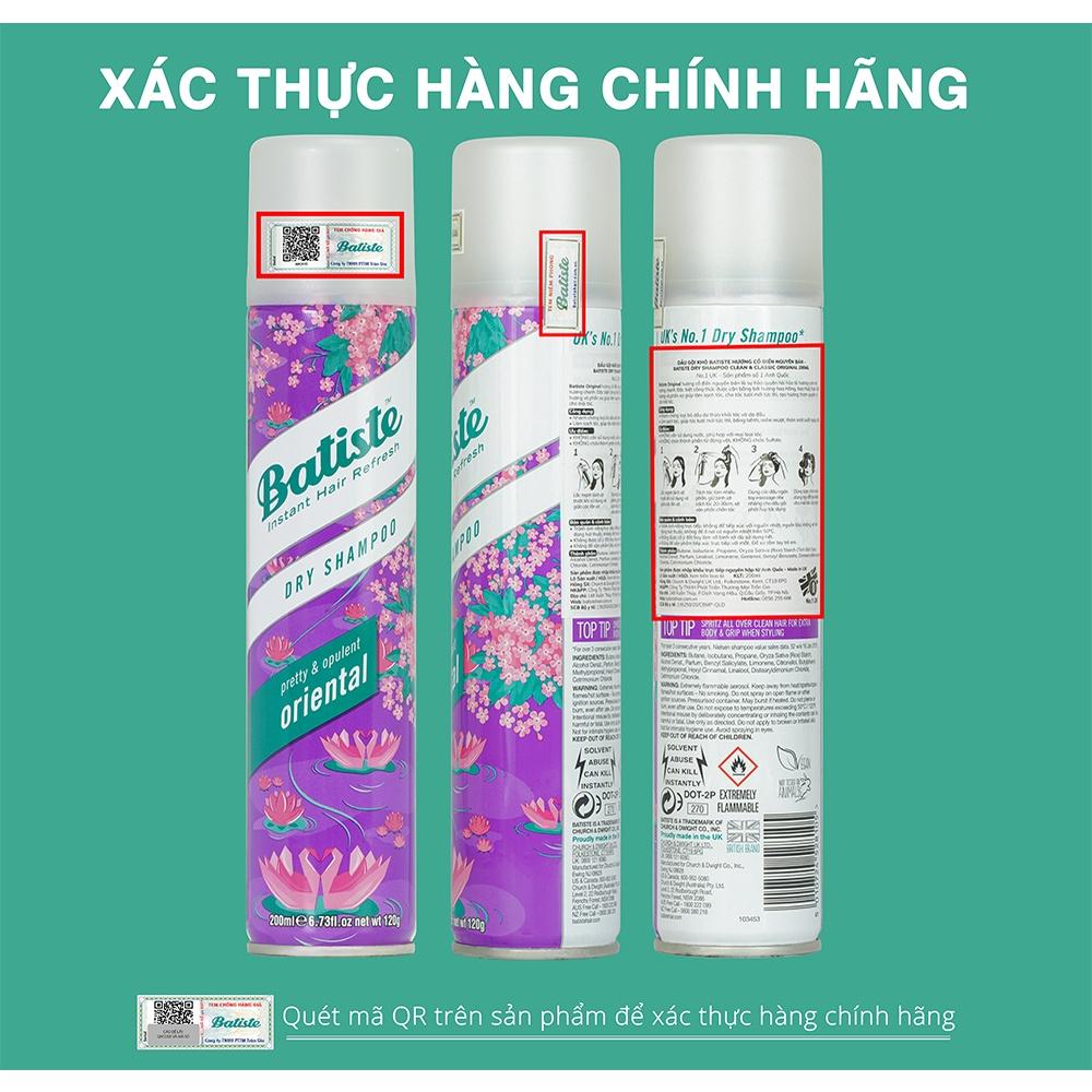 Dầu Gội Khô Batiste Hương Hoa Á Đông Sang Trọng Quý Phái - Batiste Dry Shampoo Pretty &amp; Opulent Oriental 2