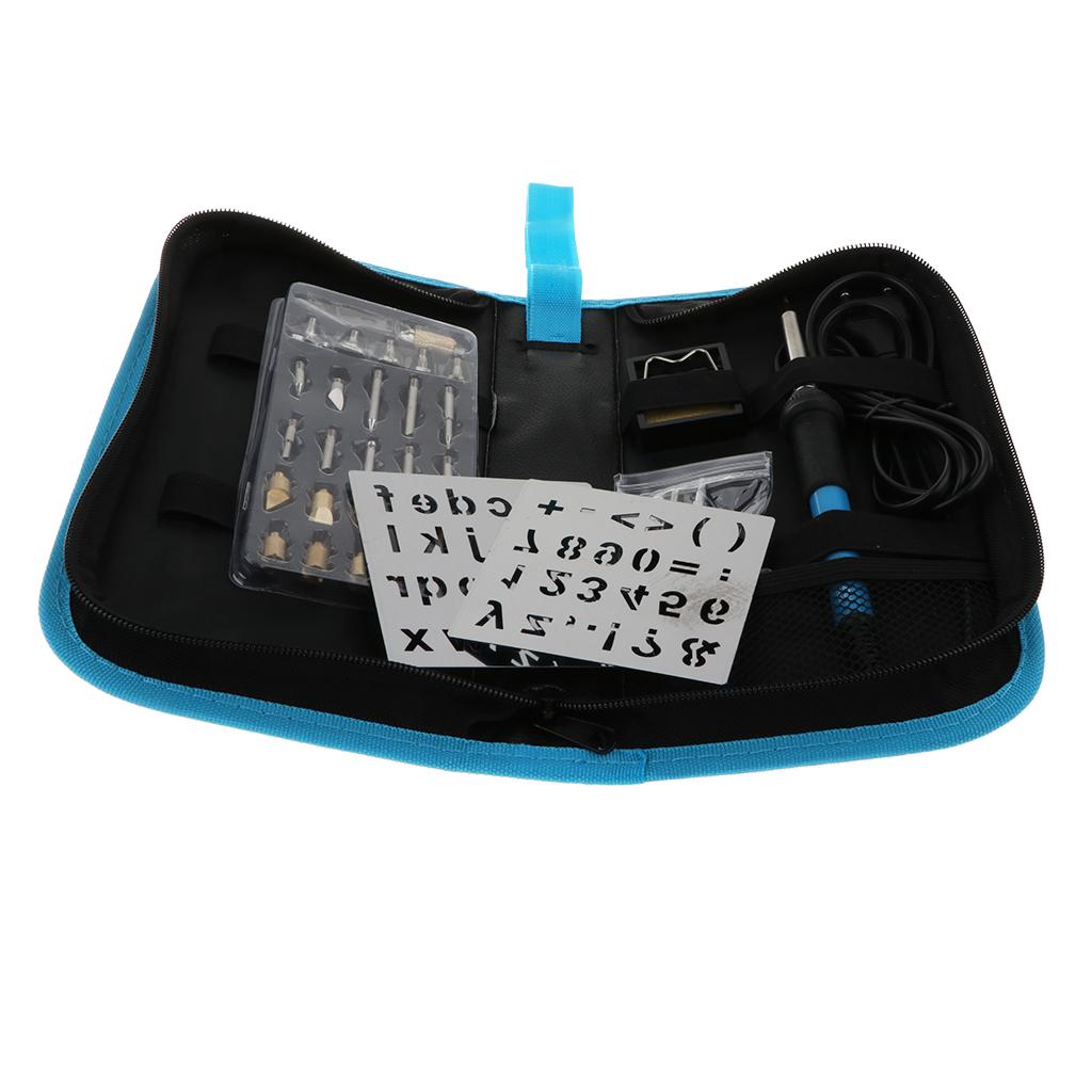 39pcs 60W Adjustable Electric Temperature Welding Soldering Iron Kit EU Plug