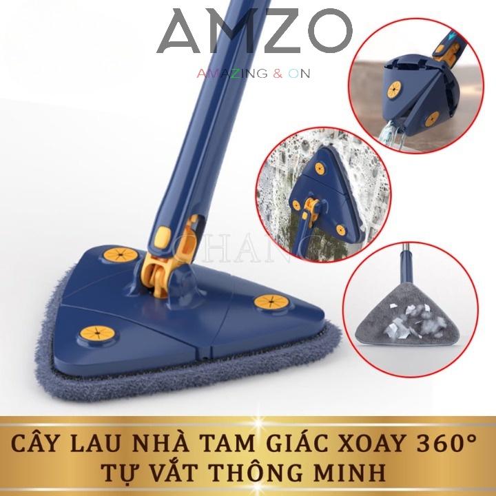 CÂY LAU NHÀ ĐA NĂNG TỰ VẮT ĐA TAM GIÁC, HỖ TRỢ LAU TRẦN NHÀ, CỬA SỔ, SÀN NHÀ, LAU KÍNH XOAY 360 ĐỘ