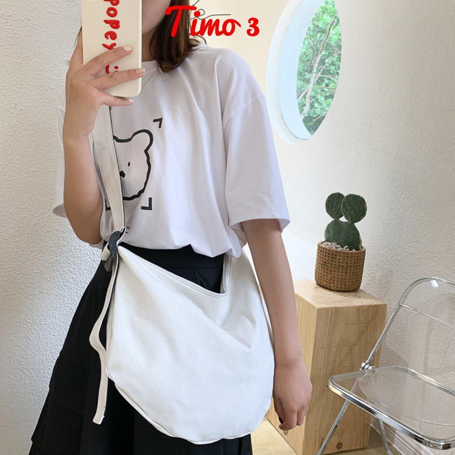 Túi tote đeo chéo, Túi đeo chéo, vải canvas, thời trang, unisex nam nữ, phong cách ulzzang TUITOTE3