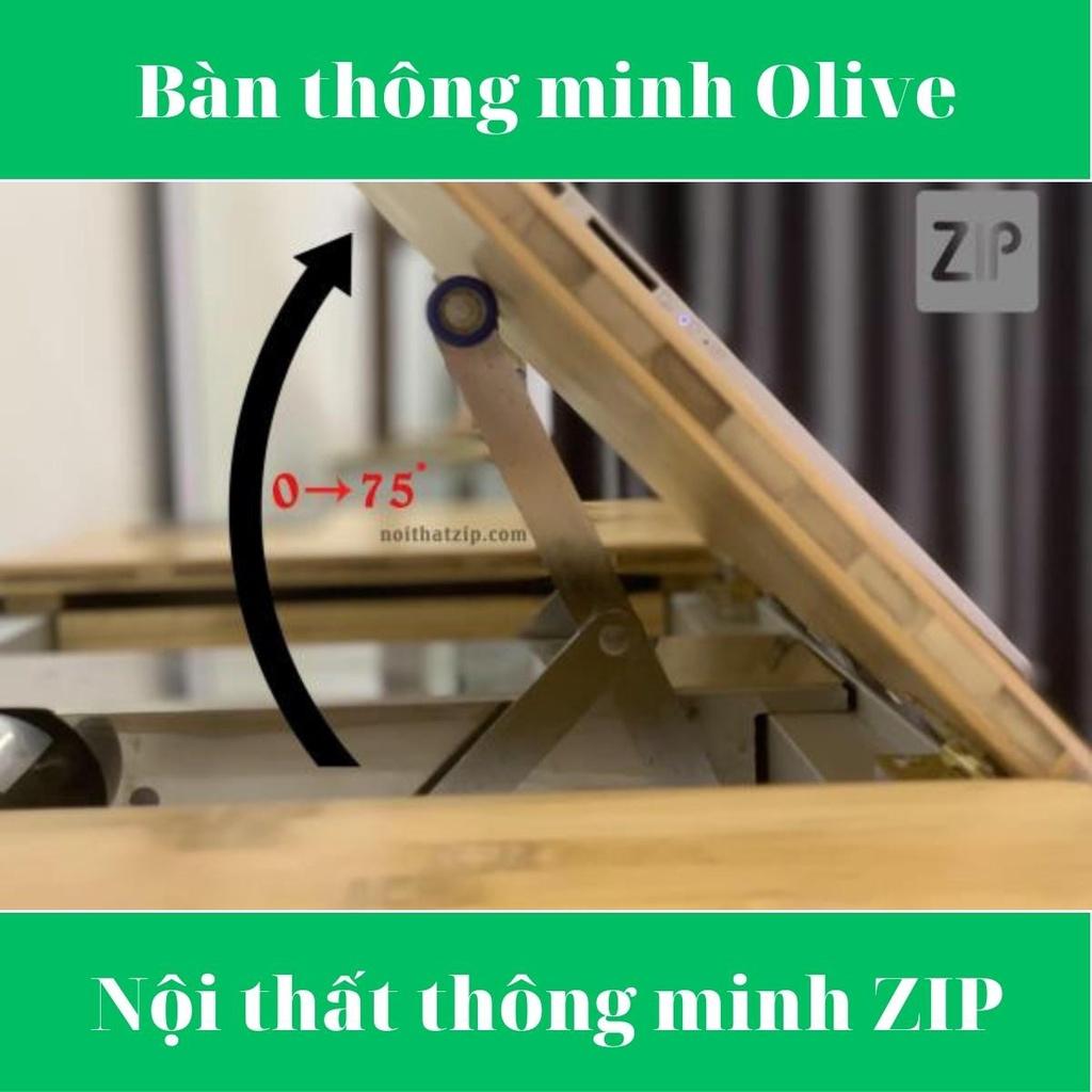 Bàn học - làm việc thông minh đa chức năng Olive dài 1m4, cho một người, Bảo hành 12 tháng