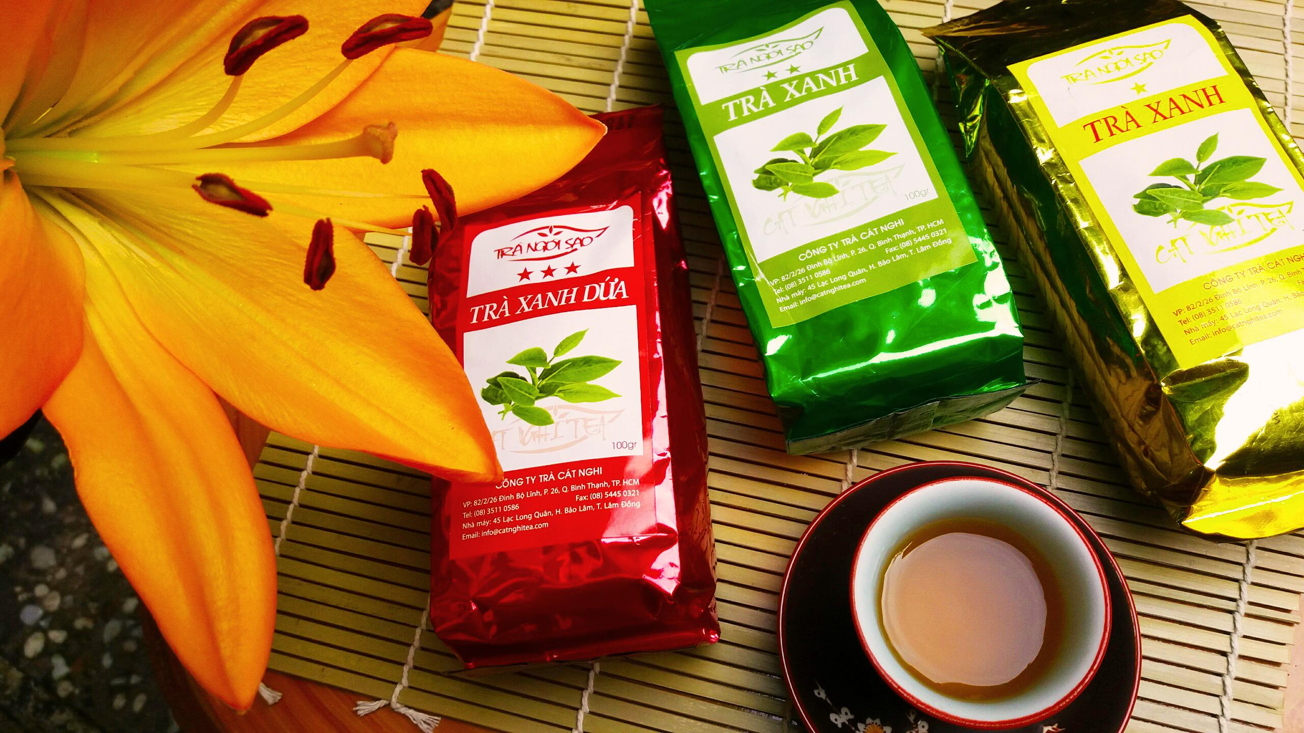 Combo Trà Xanh 2 Sao Cat Nghi Tea  (100g/gói)