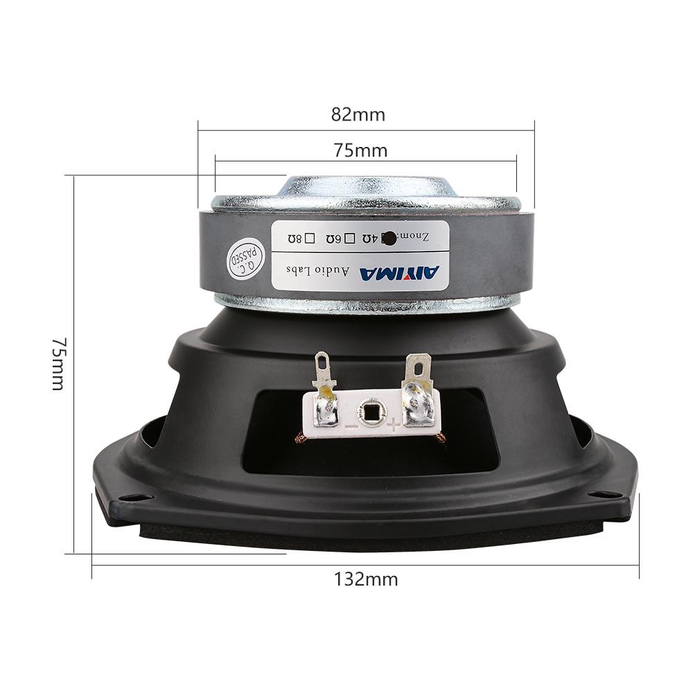 AIYIMA 5,25 inch Loa loa loa Trình điều khiển âm thanh 4 8 OHM 120W Loa Cột nhà Nhà hát Hifi Power Wooder LOUDSPEAKER 1PC Color: 8 Ohm Speaker