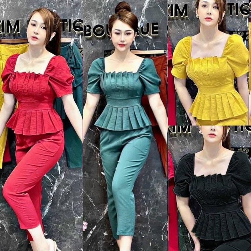 SET PEPLUM XẾP LI