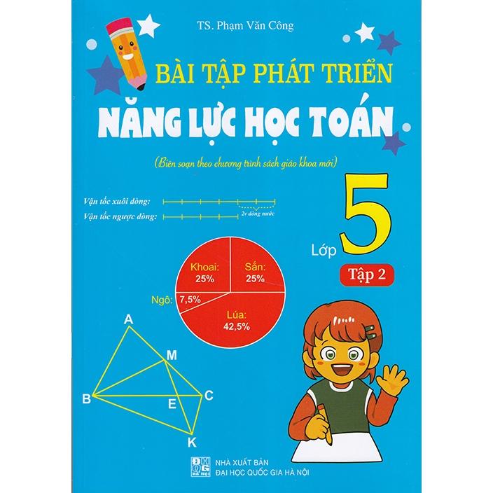 Sách - Bài tập phát triển năng lực học Toán 5 tập 2 (Biên soạn theo chương trình sgk mới)