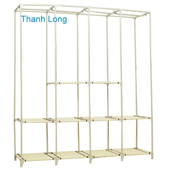 Tủ vải đôi Thanh Long TVAI15 154 x 46 x 170 cm Giao màu ngẫu nhiên