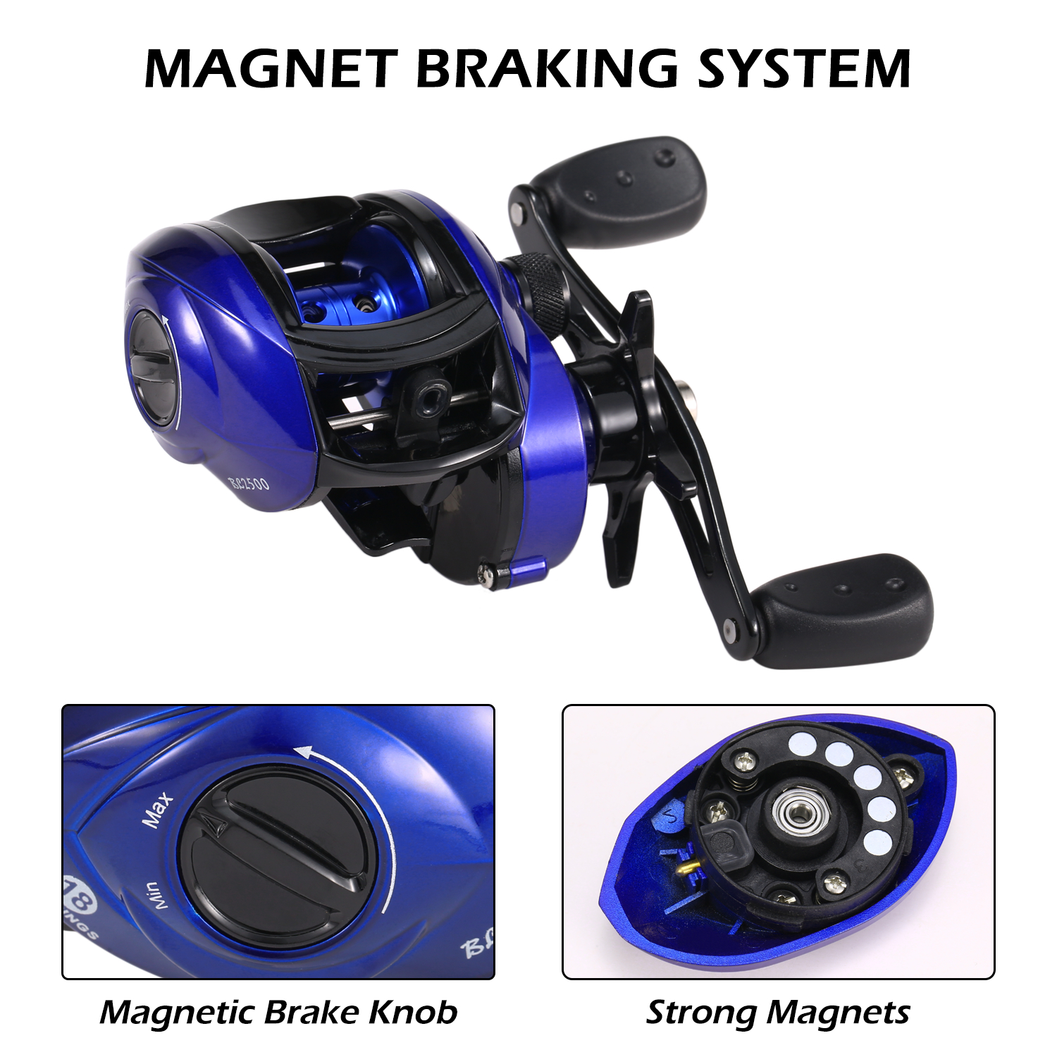 Guồng Quay Câu Cá Siêu Nhẹ Lixada 8.1:1 Vòng bi 18+1