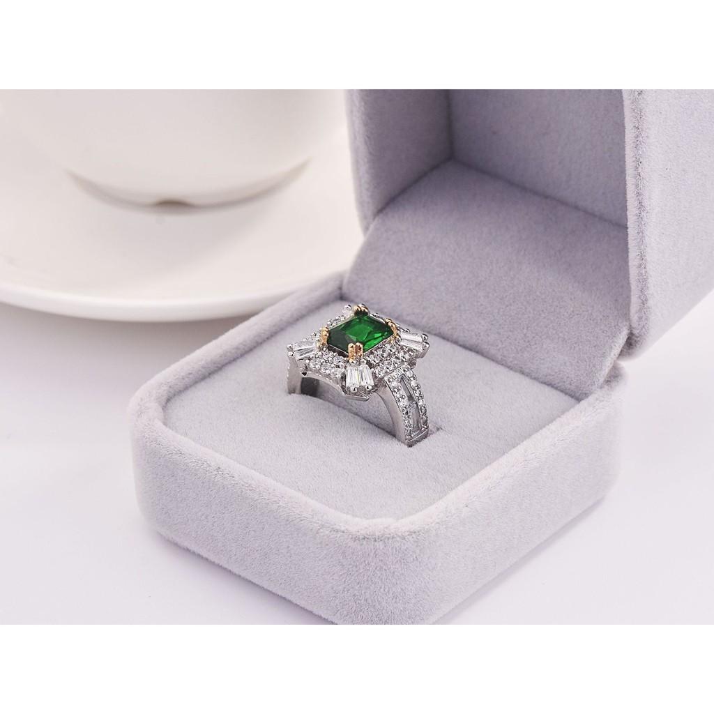 Nhẫn nam bạc 925, nhẫn nam bạc ta đính đá trắng cao cấp