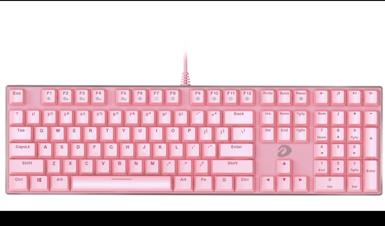 Bàn phím cơ DAREU EK810 Pink- Led _Pink  (HÀNG CHÍNH HÃNG )