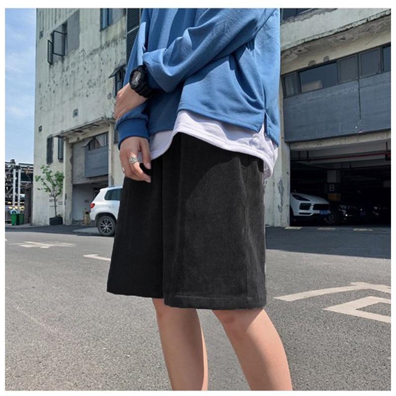 Quần Short Đùi Nhung Tăm Nam Nữ Form Unisex Chất Mát Mẻ, Trẻ Trung