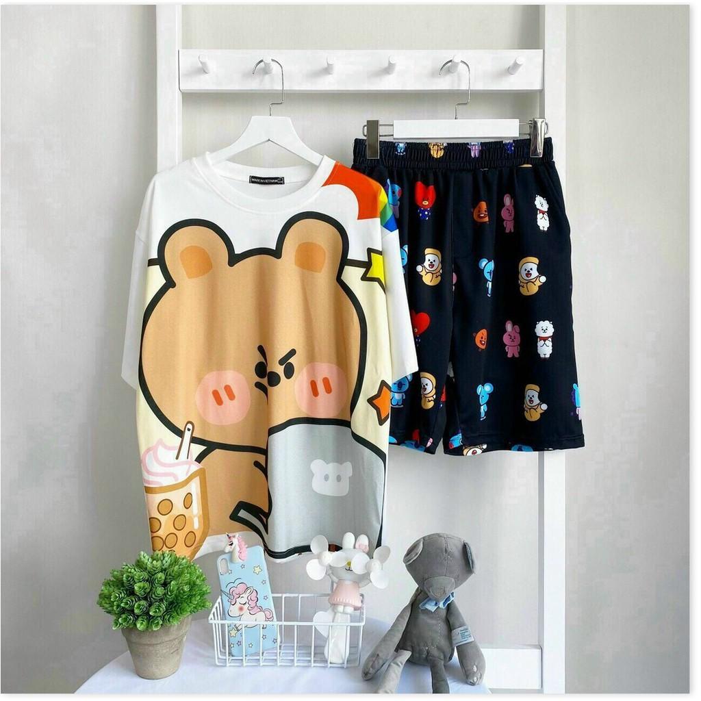 SET THUN NỮ COTTON,THIẾT KẾ HỌA TIẾT SIÊU DỄ THƯƠNG THỜI TRANG MỚI KME