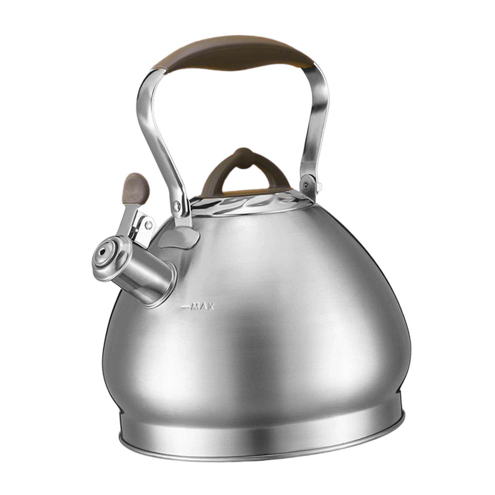 4.3L Tea Pot with Handle Whistle Tea Pot Stainless Steel for Cookers