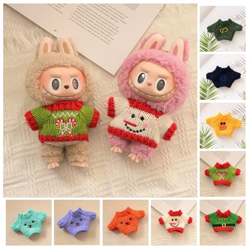 Áo cho Labubu - Áo Len Dệt Kim Dành Cho Búp Bê LBB V1 - V2, Thời Trang Cho Búp Bê Xinh
