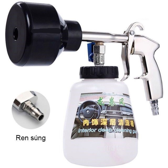 Vòi + bình phun bọt tuyết dùng để rửa xe Xịn