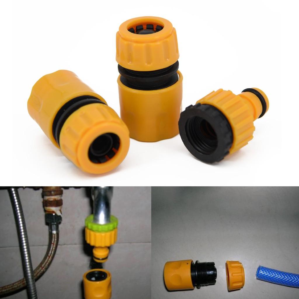 Đầu nối ống nước, đầu nối nhanh - Bộ 3 đầu nối vòi nước tưới cây