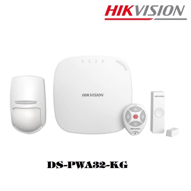 Bộ kit báo động không dây DS-PWA32-KG, bộ báo động wifi qua Hik-connect &amp; Sim điện thoại- Hàng chính hãng