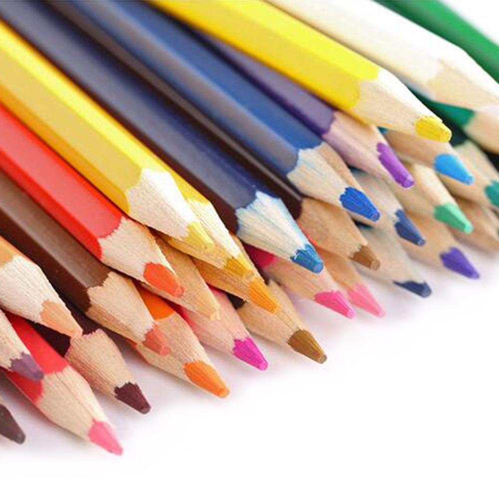 Professional 72 Colored Pencils Set Pre-Sharpened Water-soluble Water Color Pencils with Brush Protective Storage Box