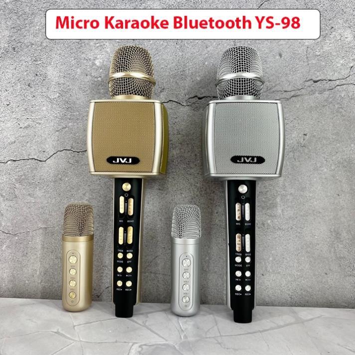 Micro Karaoke Bluetooth YS-91 Mic không dây có chỉnh giọng hỗ trợ ghi âm thẻ nhớ bass chuẩn BH6 tháng