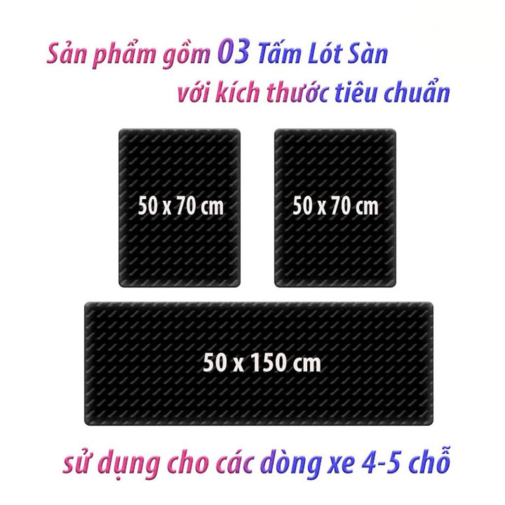 Thảm Lót Cốp Lót Sàn Ô Tô Xe Hơi Chất Liệu Cao Su Kích Thước 60 x 150cm Thảm Lót Khoang Hành Lý