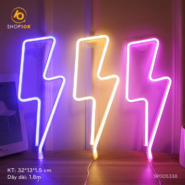 Đèn led trang trí Decor phòng ngủ cute, đèn led neon để bàn ánh sáng lung linh với nhiều hình