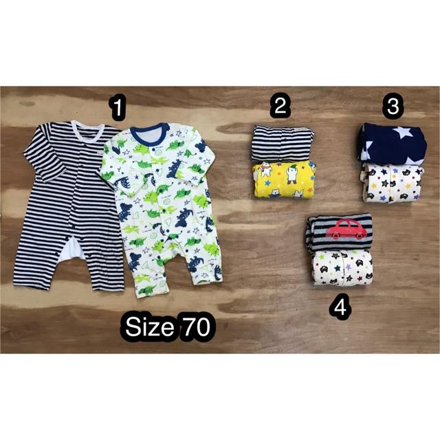 Set 2 body bé trai xuất Nhật (size 70)