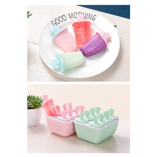 Khuôn Làm Kem Que 8 Ngăn Tiện Lợi