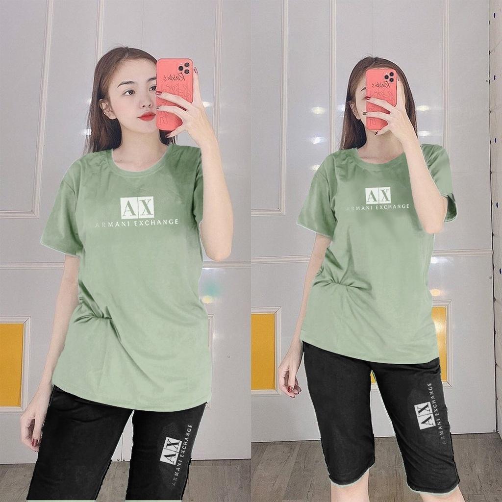 Đồ Bộ Mặc Nhà Nữ Quần Lửng Bigsize Thun Cotton Thể Thao Đẹp Dễ Thương Cute, Mặc Ngủ Đi Chơi DBN26