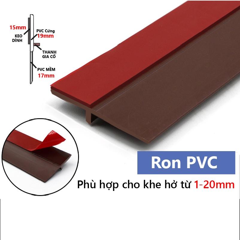 Thanh pvc gia cường chặn khe cửa - Nẹp cao su dán cửa dài 1 mét, chặn khe hở, chống bụi, chống côn trùng RPVC