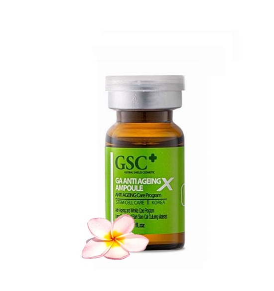 Tế bào gốc hỗ trợ sẹo, trẻ hoá da Hàn Quốc G S C GA ANTI AGEING AMPOULE, giúp xóa sẹo lồi, lõm, tái tạo cấu trúc da