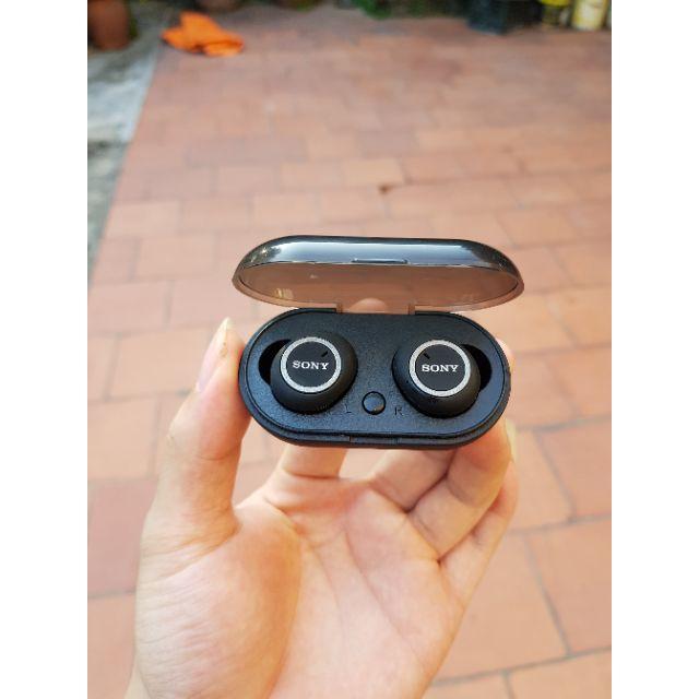 Tai nghe Bluetooth Đen Sony sport TWS-D76 Rất ấm Bass-treble rõ ràng