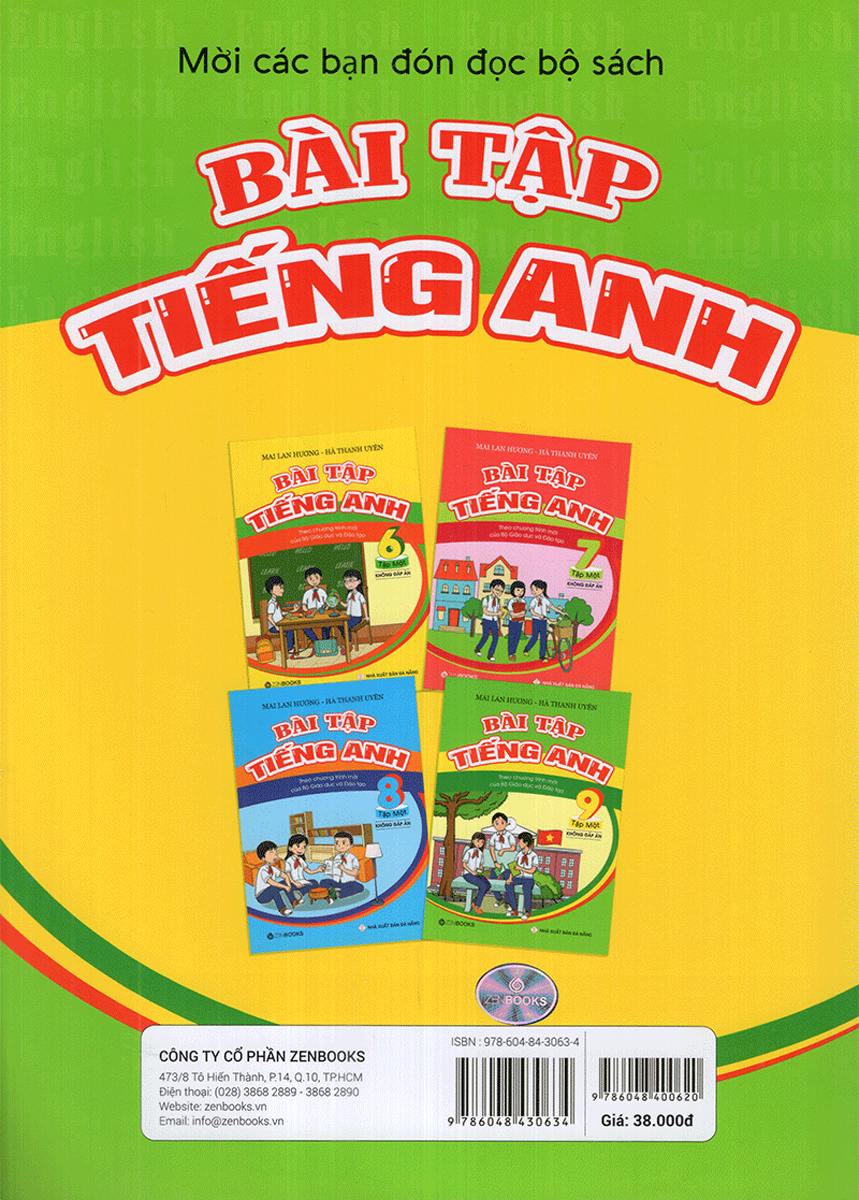 Bài Tập Tiếng Anh Lớp 9 - Tập 1 (Không Đáp Án) - Theo Chương Trình Mới Của Bộ GD&amp;ĐT - ZEN