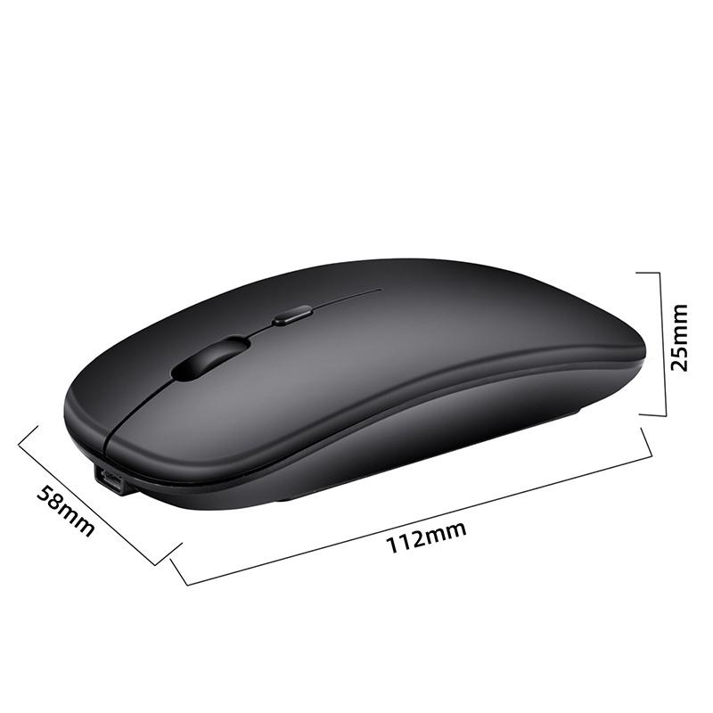 Chuột Không Dây 2.4G Cực Silent Mouse Chuột Sạc Di Động USB Mice1600DPI Silent Chuột Wirless Dành Cho Máy Tính Laptop