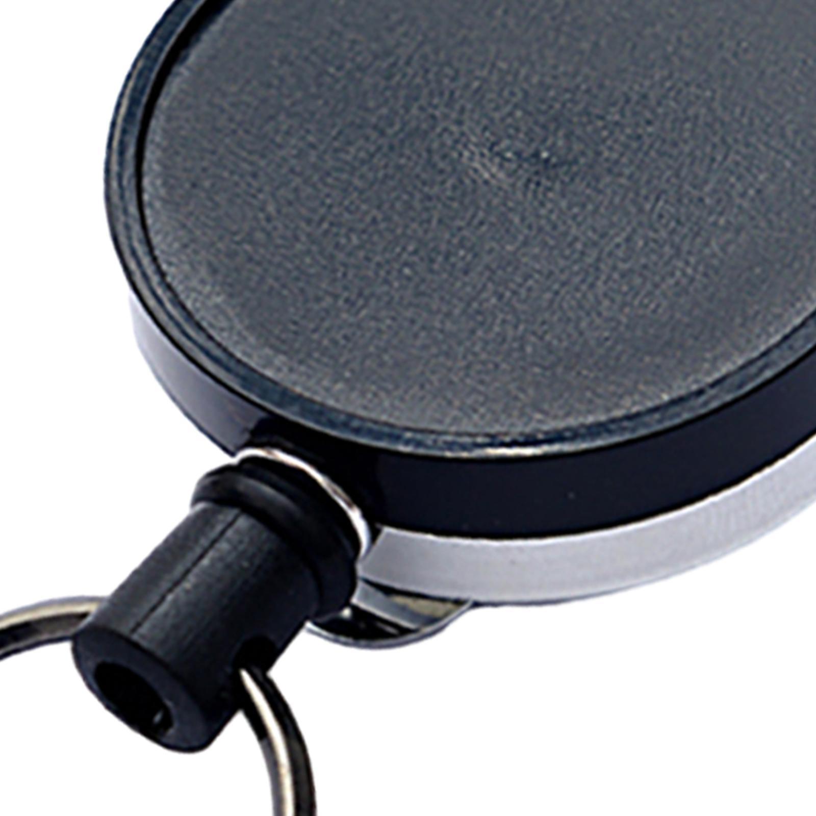 Retractable Keychain Zinc Alloy Carabiner Key Chain for Fishing Outdoor Work