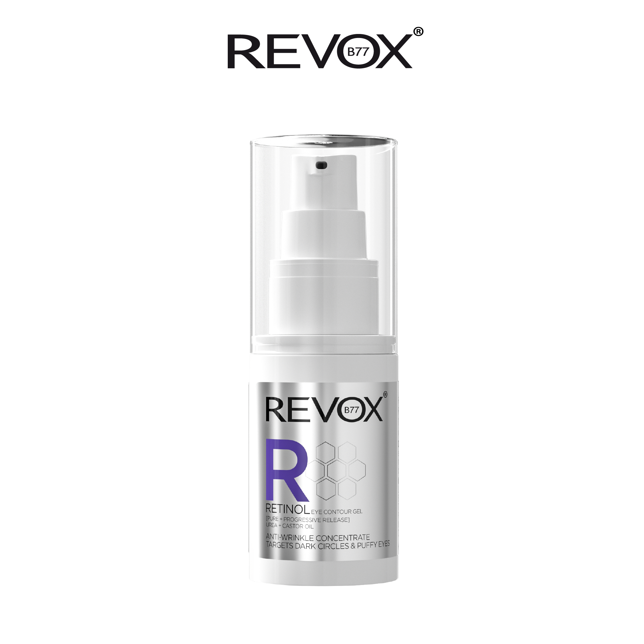 Gel dưỡng ngăn ngừa lão hóa chứa retinol cho vùng da quanh mắt Revox B77 R Retinol - 30ml