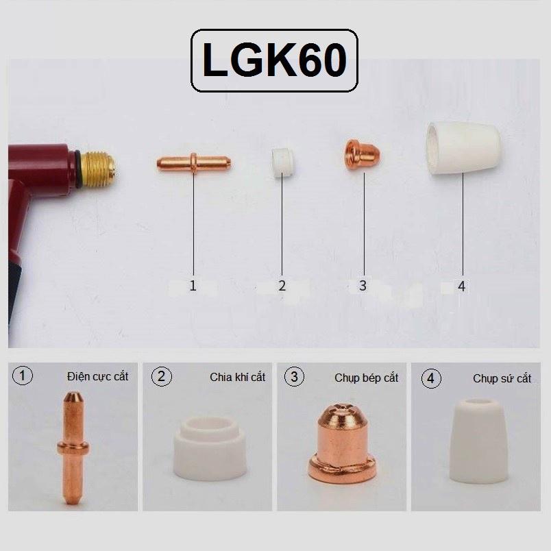 Sứ cắt Plasma KLG60 - Chụp khí cắt plasma LGK60