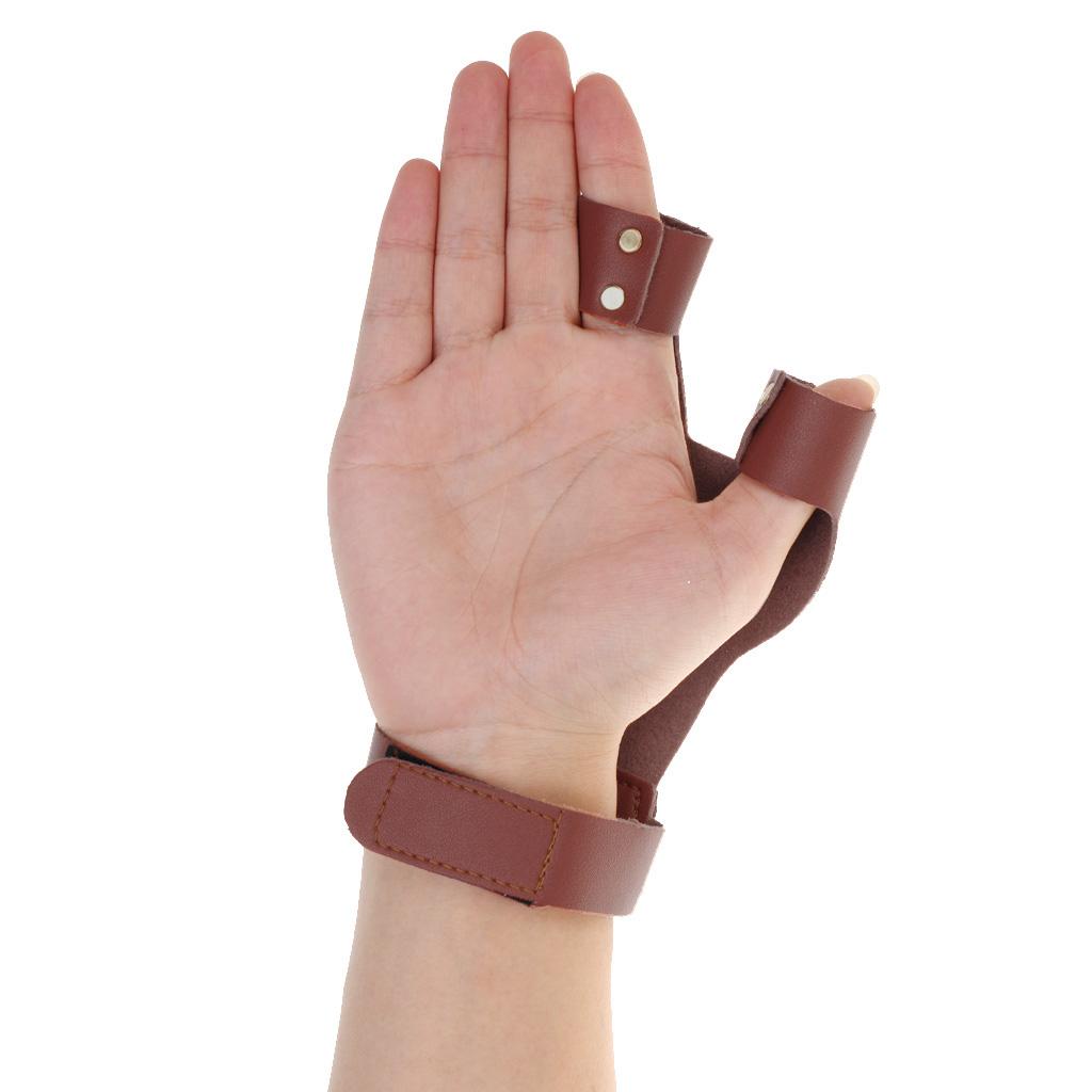 Archery Protector Glove 2 Finger Hand Guard for Archery Bow Shooting Hunting