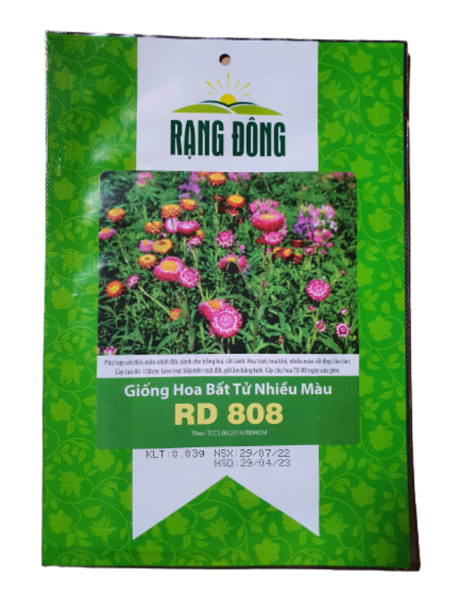 Hạt giống hoa bất tử nhiều màu Rạng Đông RD 808