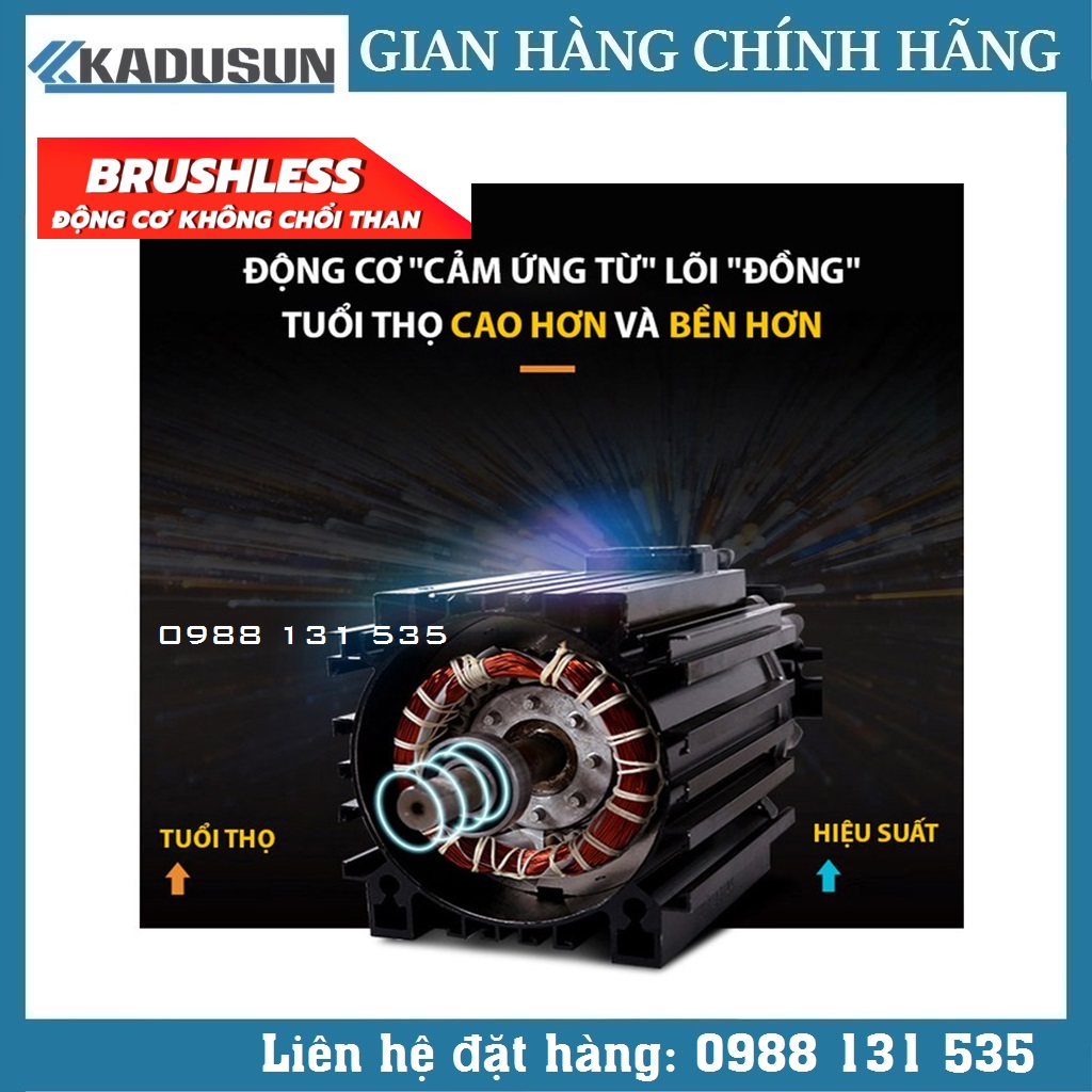 Máy rửa xe áp lực cao Kadusun K5-PXR8, công suất 2800W, 100% lõi đồng, chế độ Auto Stop