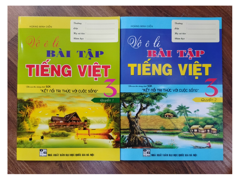 Sách - Combo Vở Ô Li Bài Tập Tiếng Việt 3 - Quyển 1 + 2 ( Kết Nối Tri Thức Với Cuộc Sống )