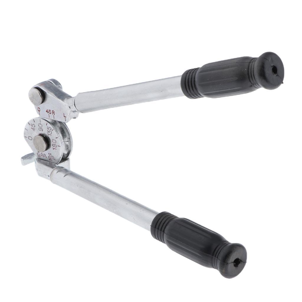 8mm 3-in-1 Tube Bender, Heavy Duty Aluminum Alloy Pipe Bending Tool, 180 Degree