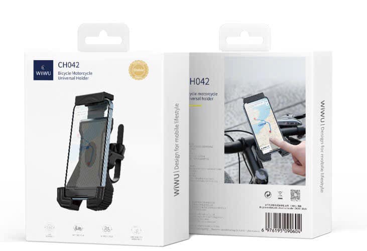 Giá đỡ kẹp điện thoại dành cho xe máy, xe đạp hiệu WI WU CH042 - Hàng chính hãng