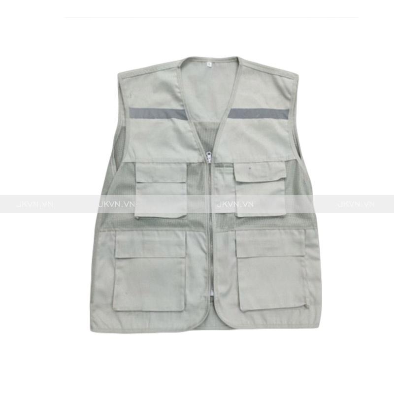 Áo Ghi Lê Bảo Hộ Lao Động Nhiều Màu Sắc Kèm Sợi Phản Quang, Đồ Bảo Hộ Lao Động Kĩ Sư Công Trình