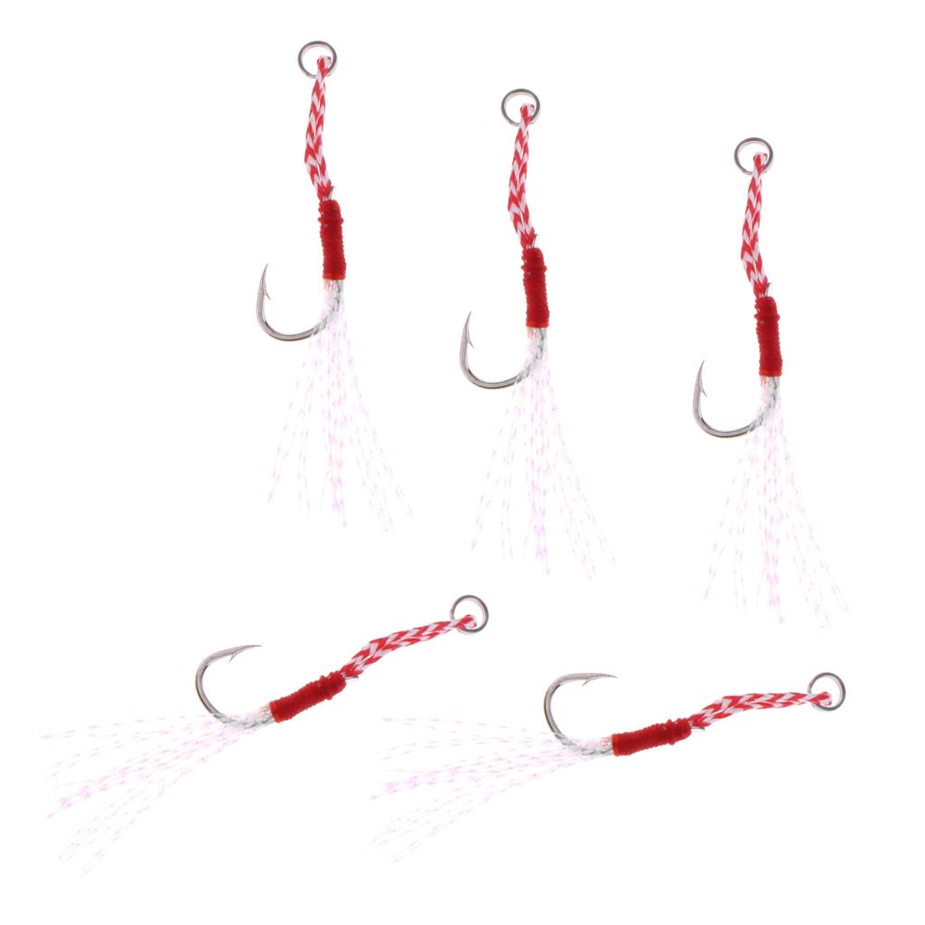 5 Cái Carbon Thép Hỗ Trợ Móc Câu Cá Jig Móc Mồi Sống