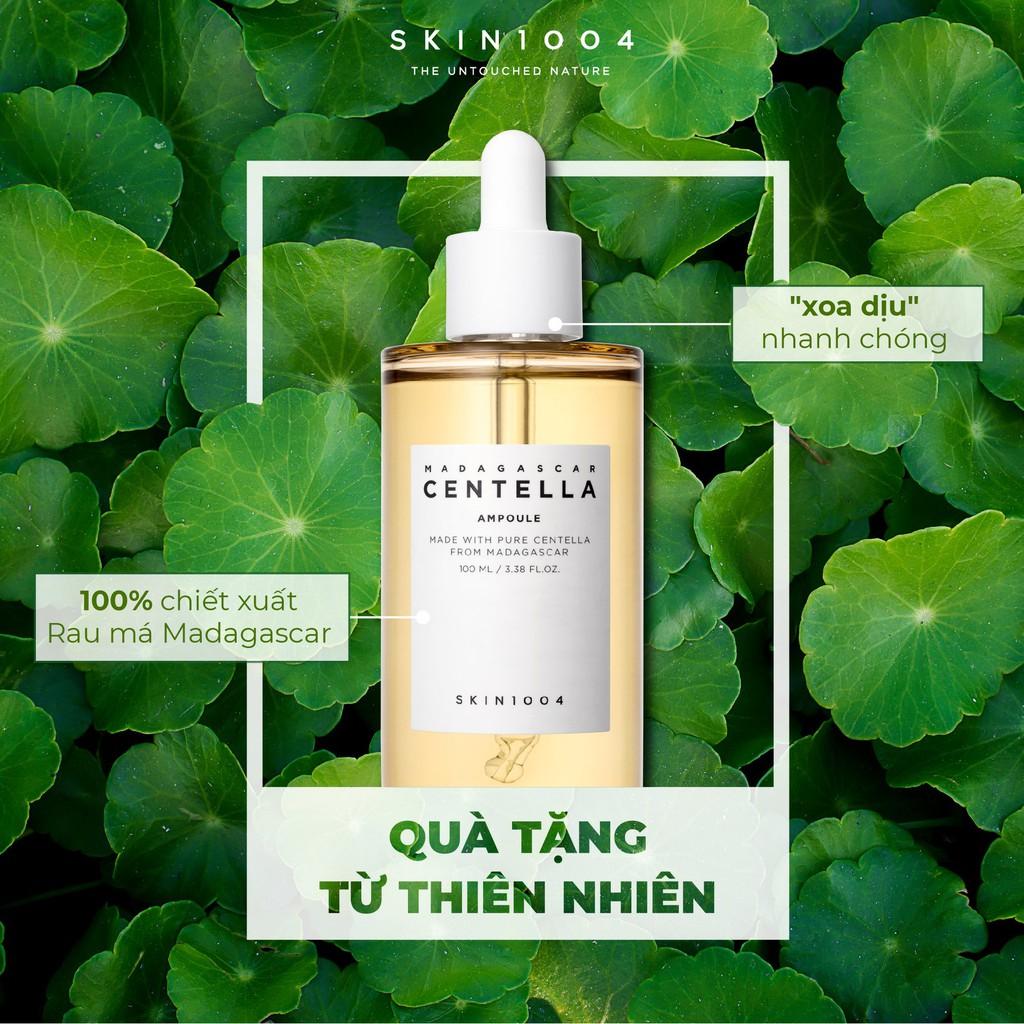 Combo 2SP Làm Dịu Da Chiết Xuất Rau Má Skin1004 Madagascar Centella (Serum100ml + KCN50ml)