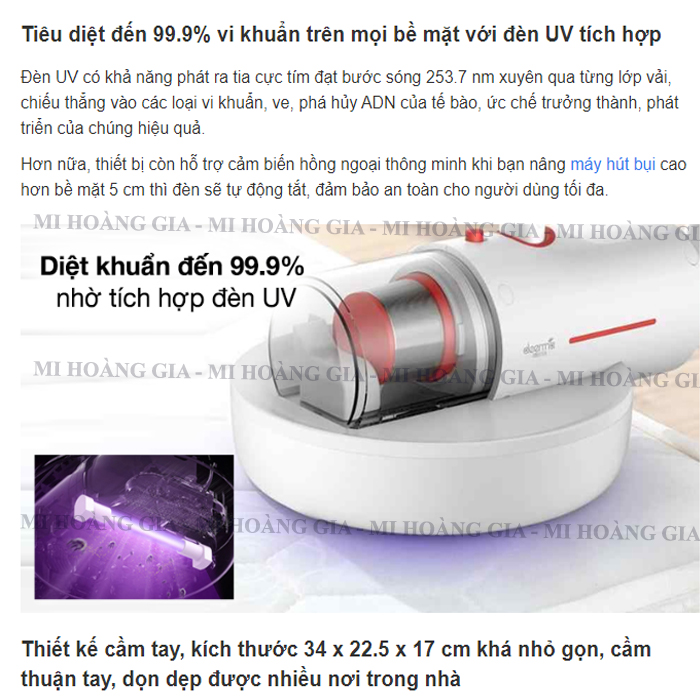 Máy Hút Bụi Cầm Tay Đa Năng Deerma CM1300 - Hàng chính hãng