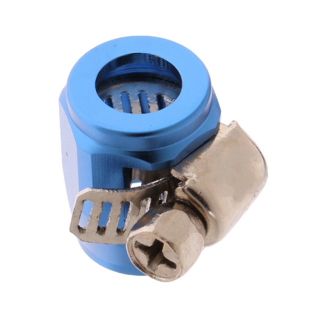 AN4 Fuel Oil Water Pipe Hose End Finisher Clip Clamp Aluminium Alloy