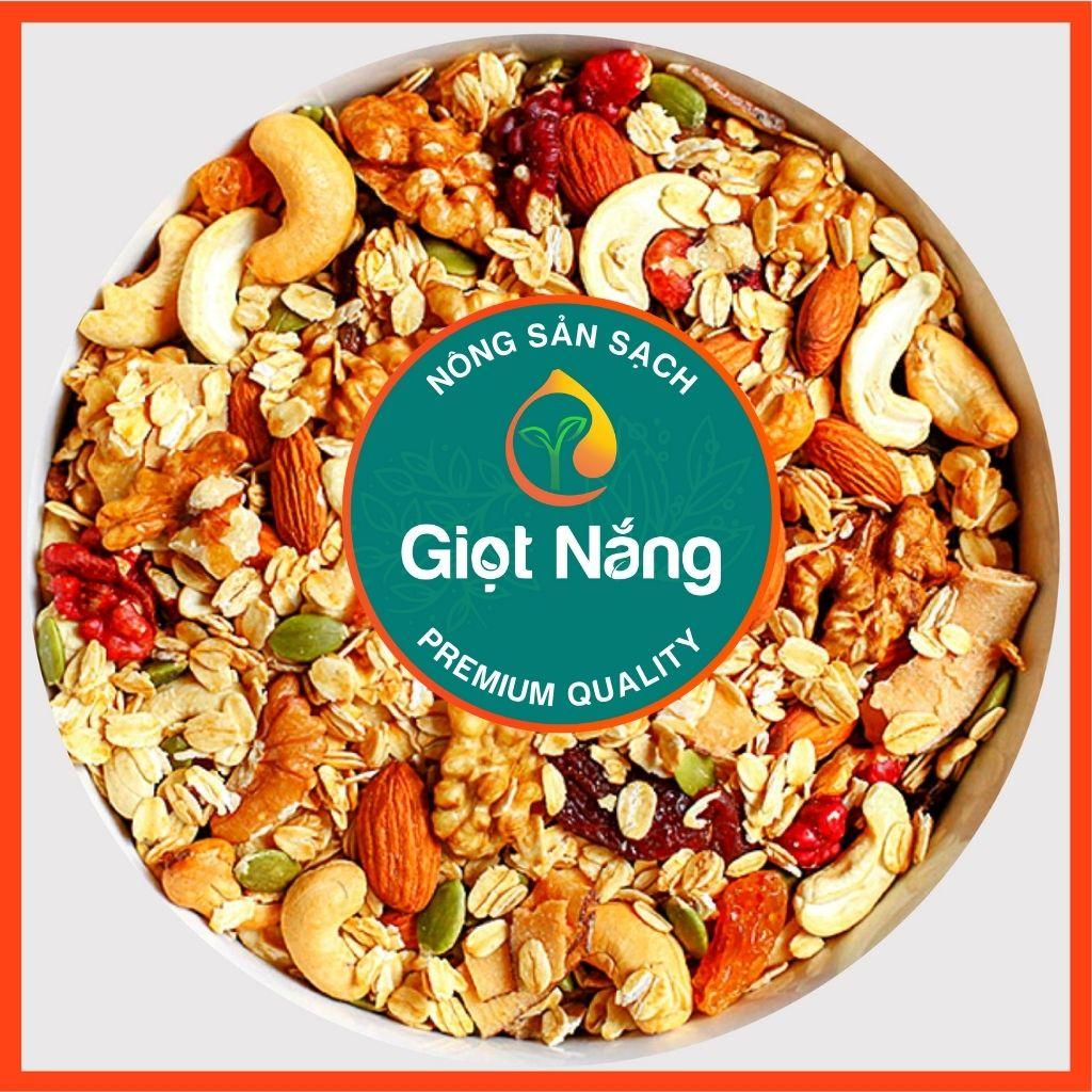 Ngũ Cốc Giảm Cân Granola Ăn Kiêng Siêu Hạt Thêm Óc Chó Dinh Dưỡng Không Đường Ít Yến Mạch từ Nông Sản Sạch Giọt Nắng