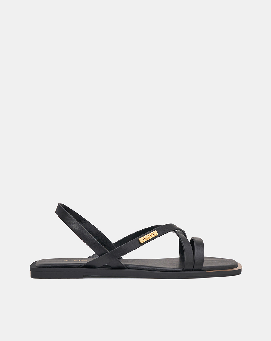 Giày Sandal Nữ 1cm Thời Trang JUNO Sơn Viền Phối Khoá Trang Trí SD01134