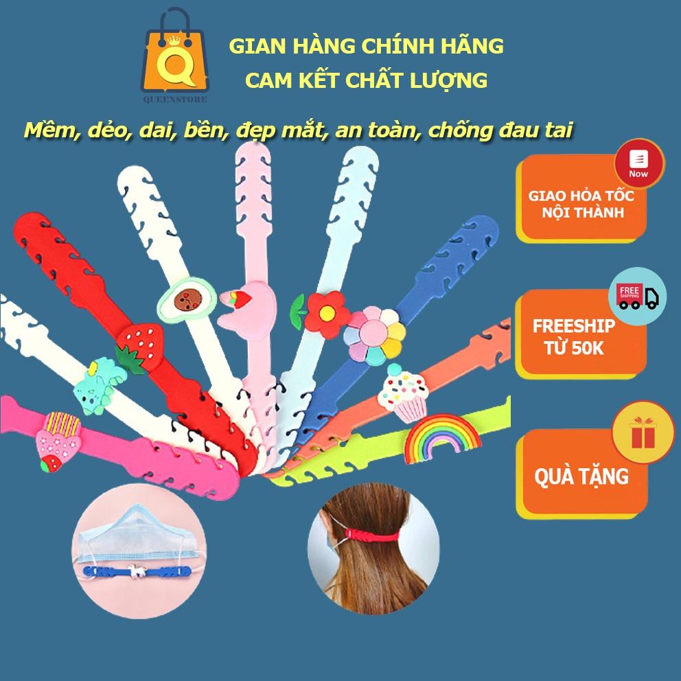 Móc Quai Đeo Khẩu Trang 3D Nổi Chống Đau Tai Hàng Cao Cấp Mới Nhất Dễ Thao Tác Dễ Dùng - QueenStore